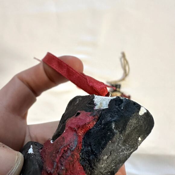 Primitive Farmhouse Christmas Bundle Of 2 Snowman Tree Ornaments - Picture 4 of 8